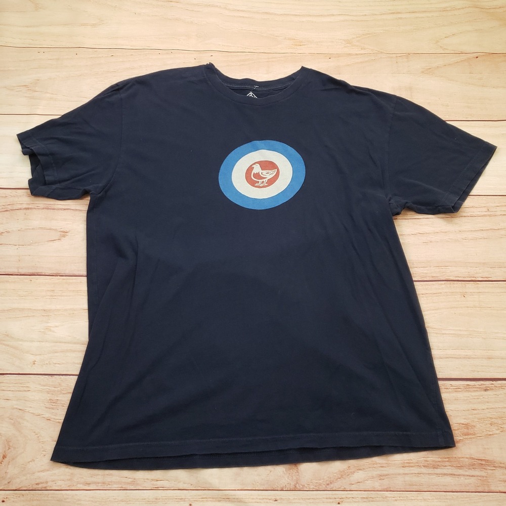 Pidgin Orange Shirt Mens Extra Large Blue Pigeon Target Graphic Cotton XL Adult
